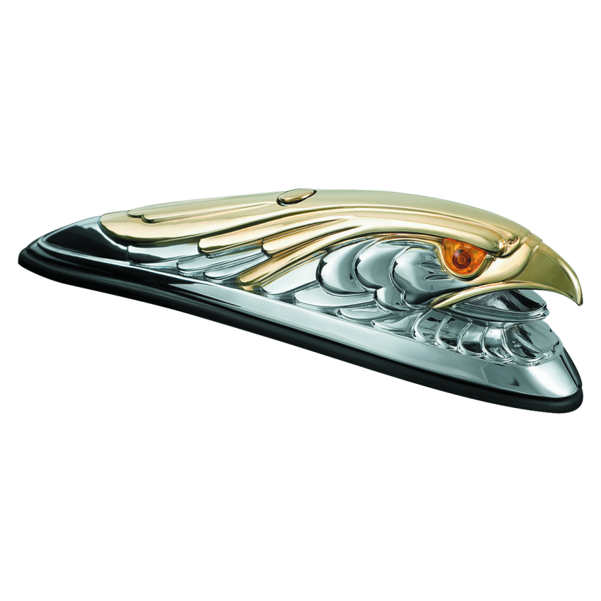 Kuryakyn 9026 Eagle Fender Ornament Chrome