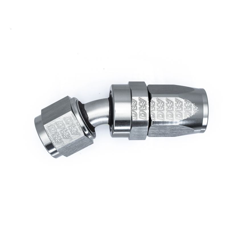 DeatschWerks 8AN Female Swivel 30-Degree Hose End CPE - Anodized Titanium