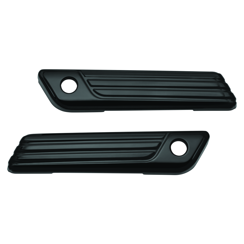 Kuryakyn 6987 Tri-Line Saddlebag Hinge Covers Gloss Black