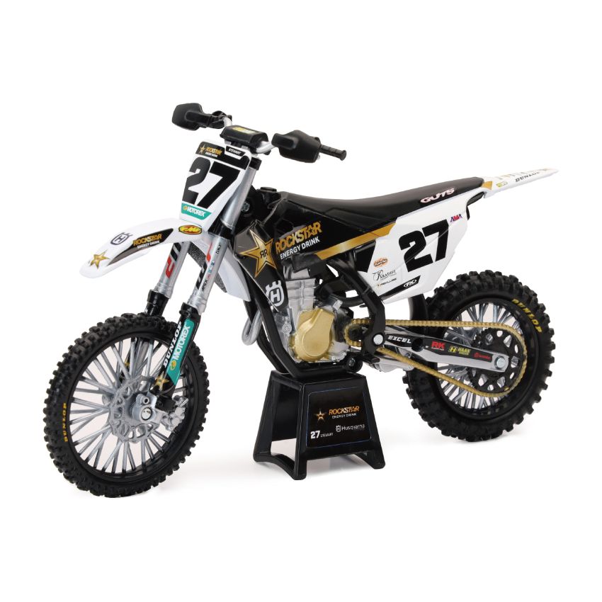 New Ray Toys 58403 Husqvarna Rockstar FC450 Team (Malcolm Stewart #27)/ Scale - 1:12