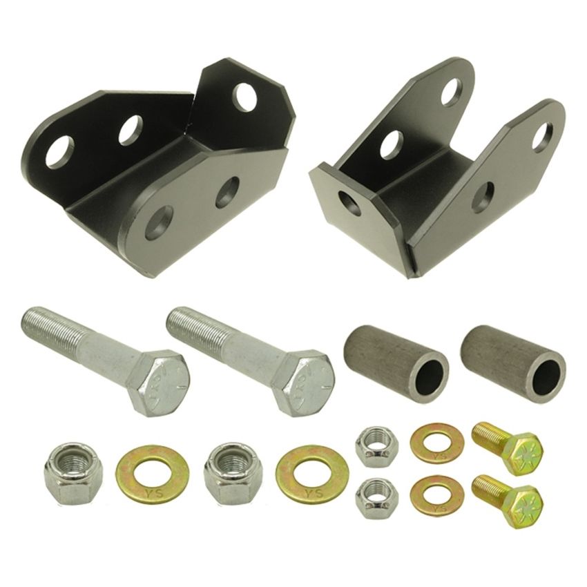 RockJock TJ/LJ Shock Mount Extensions Rear Lower w/ Hardware Pair