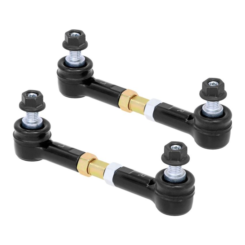 RockJock RJ-283100-101 Adjustable Sway Bar End Link Sealed Rod End Joint 3 1/2in Long 1/2in LH/RH Thread
