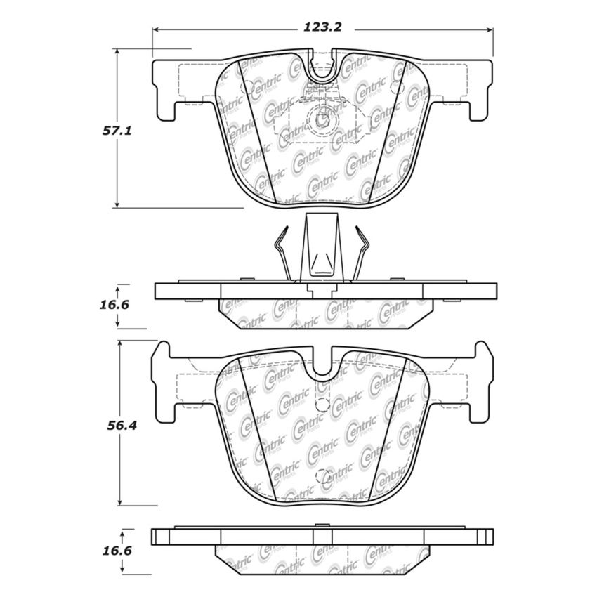 Stoptech 308.16100 Street Touring Brake Pads