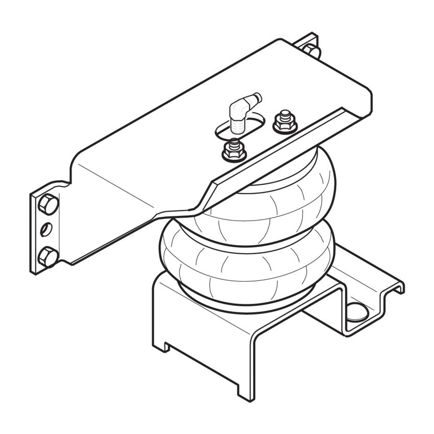 Firestone 2170 Ride-Rite Air Helper Spring Kit Rear 08-12 16K-22K GVWR (Not Thor Motorhomes) (W217602170)
