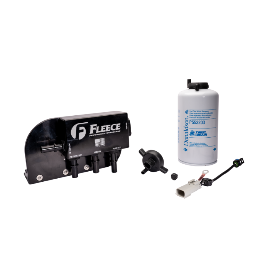 Fleece Performance FPE-FMC-UBFA-1724 17-24 Ford F250-550 Powerstroke Under Bed Fuel Filter Assembly