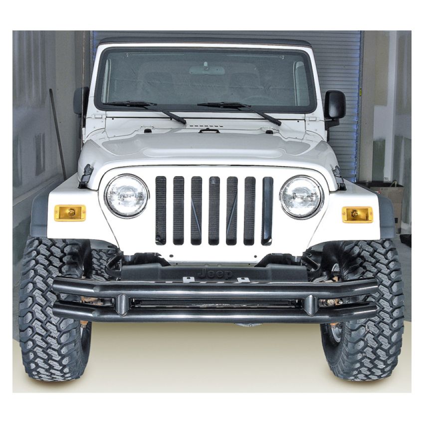 Rugged Ridge 3in Double Tube Bumper 76-06 Jeep CJ / Jeep Wrangler