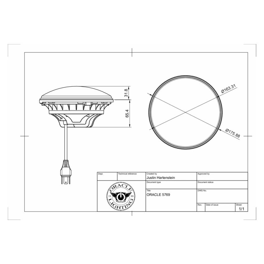 Oracle Lighting 5769J-001 Jeep Wrangler JL/Gladiator JT 7in. High Powered LED Headlights (Pair)-White