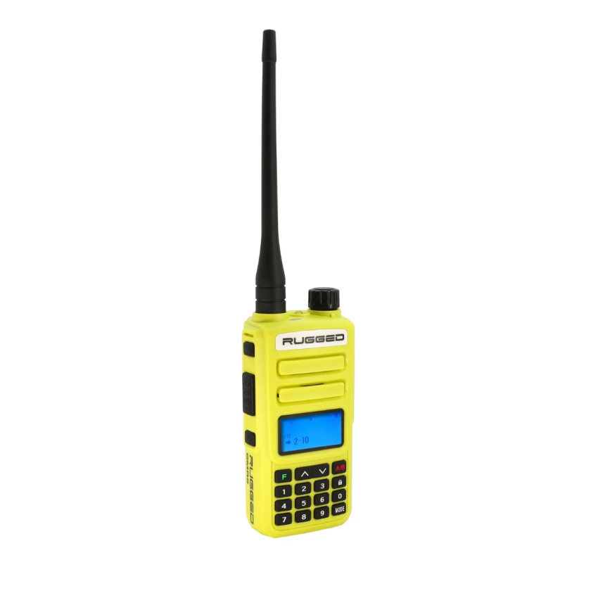 Rugged Radios GMR2-PLUS-HV Rugged GMR2 PLUS - GMRS / FRS Two Way Handheld Radio Safety Yellow