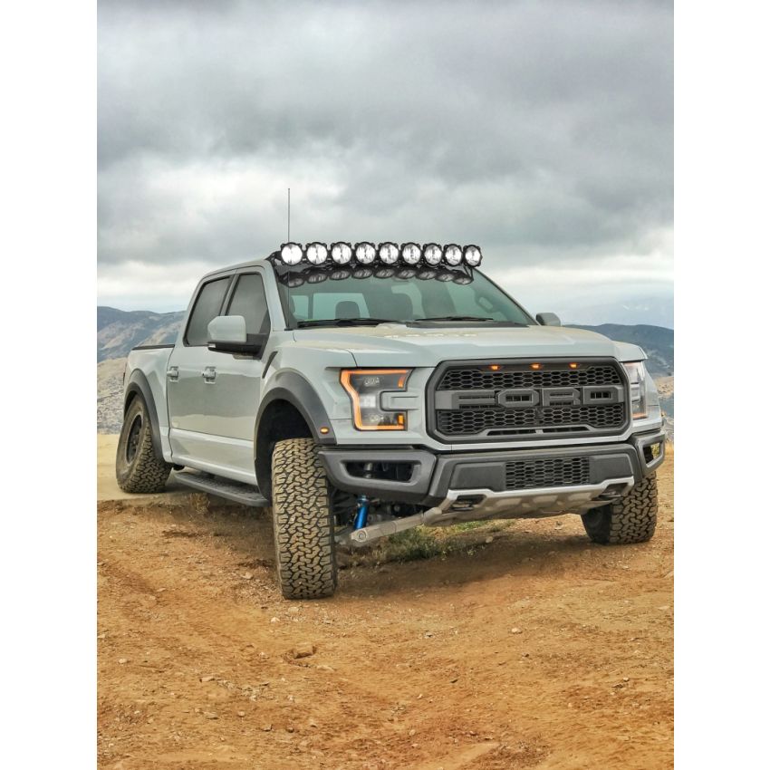 KC HiLiTES 17-18 Ford Raptor 57in. Pro6 Gravity LED 9-Light 180w Combo Beam Overhead Light Bar Sys