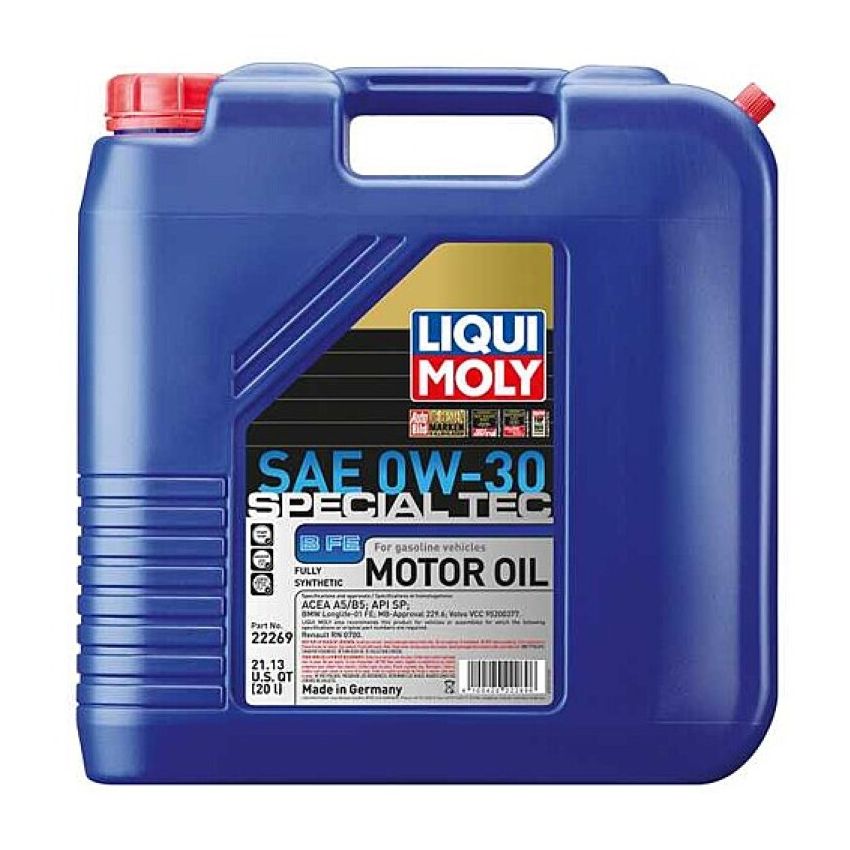 LIQUI MOLY 22269 20L Special Tec B FE Motor Oil SAE 0W30
