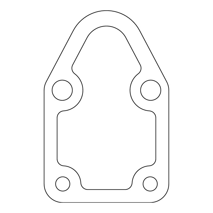 Cometic Gasket C15617 Cometic Chevrolet Gen-1 Small Block V8 .031 Fiber Fuel Pump Mounting Plate Gasket - 4 Bolt