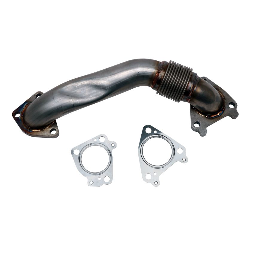 Wehrli 01-16 Chevrolet 6.6L Duramax 2in Stainless Passenger Side Up Pipe w/Gaskets (Single Turbo)