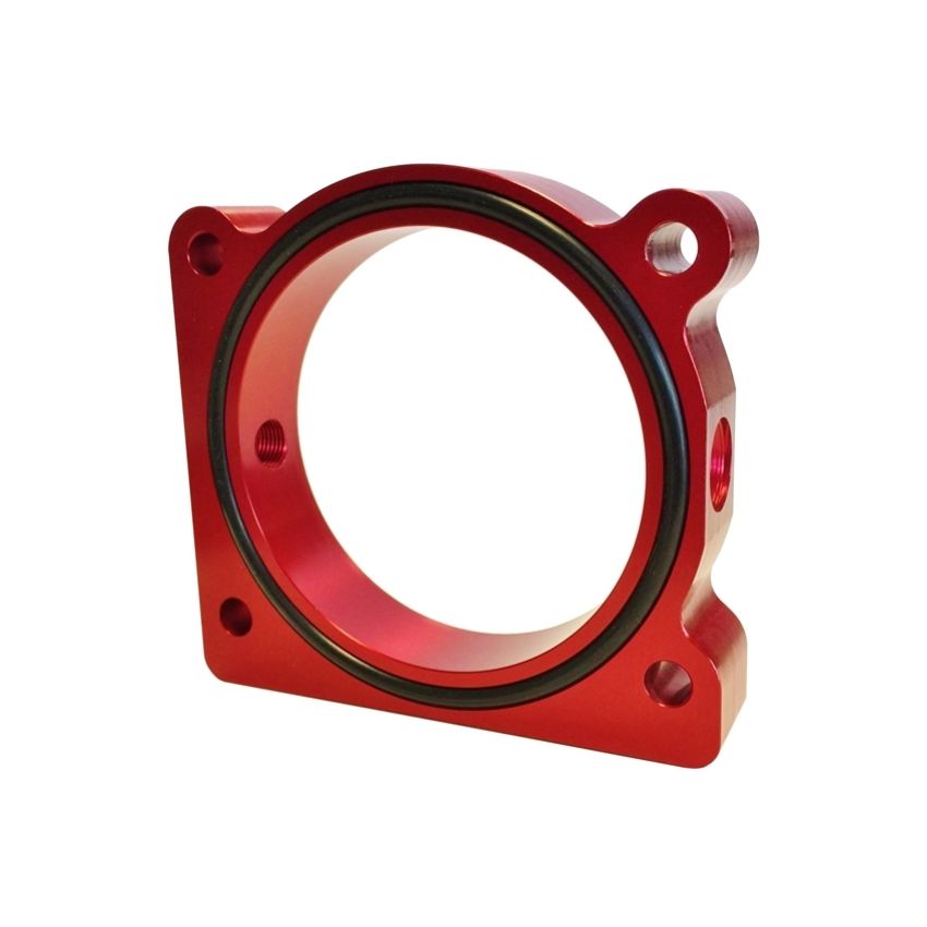 Torque Solution Throttle Body Spacer (Red) Ford F-150 3.5L Ecoboost / 3.7L V6