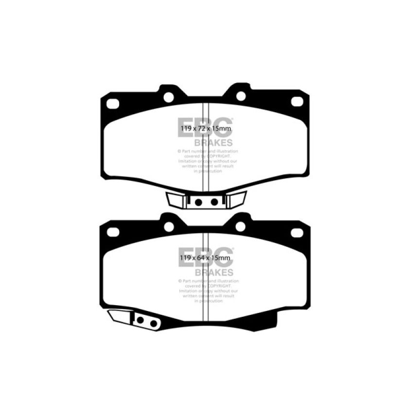 EBC DP6807 90-91 Toyota 4 Runner 2.4 Greenstuff Front Brake Pads