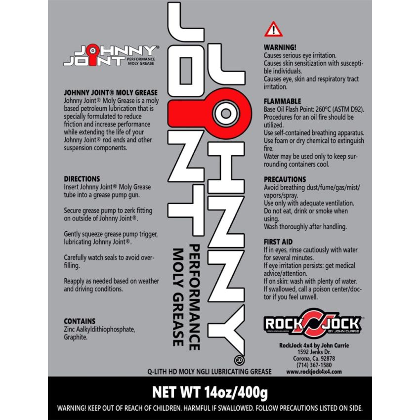 RockJock Johnny Joint Grease 14oz Tube