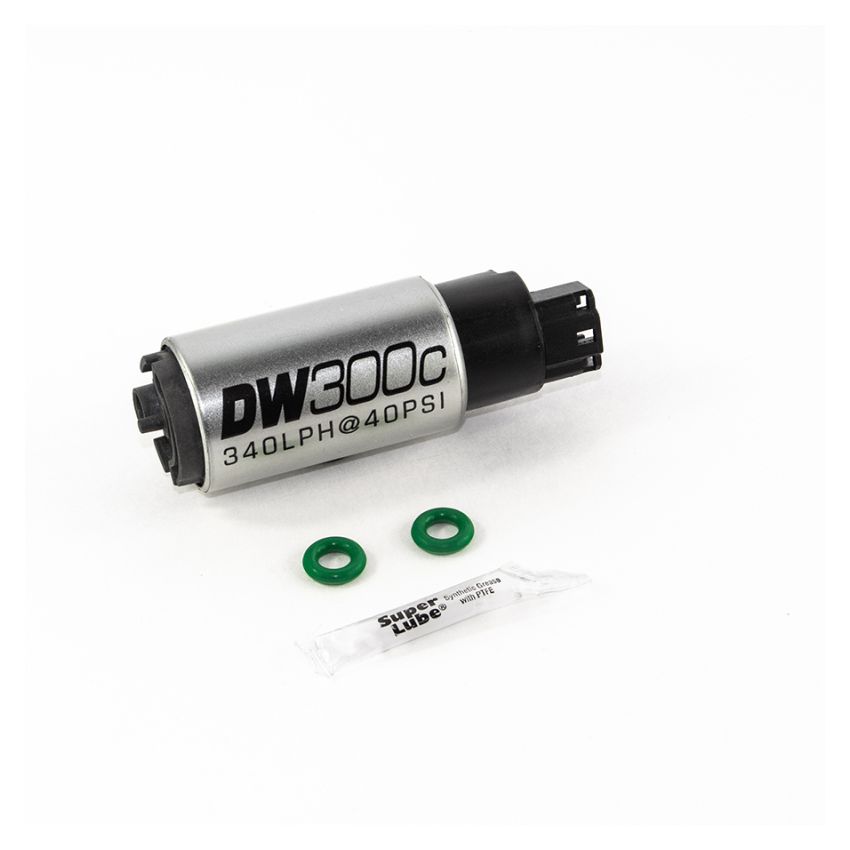 DeatschWerks 340lph DW300C Compact Fuel Pump w/ 02-06 RSX Set Up Kit (w/o Mounting Clips)