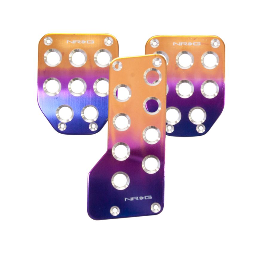 NRG Aluminum Sport Pedal M/T - Purple/Titanium Fade
