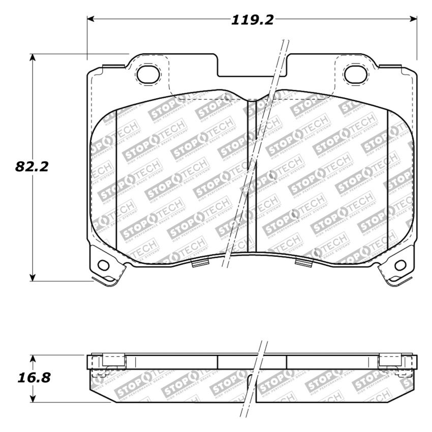 StopTech Performance 5/93-98 Toyota Supra Turbo Front Brake Pads