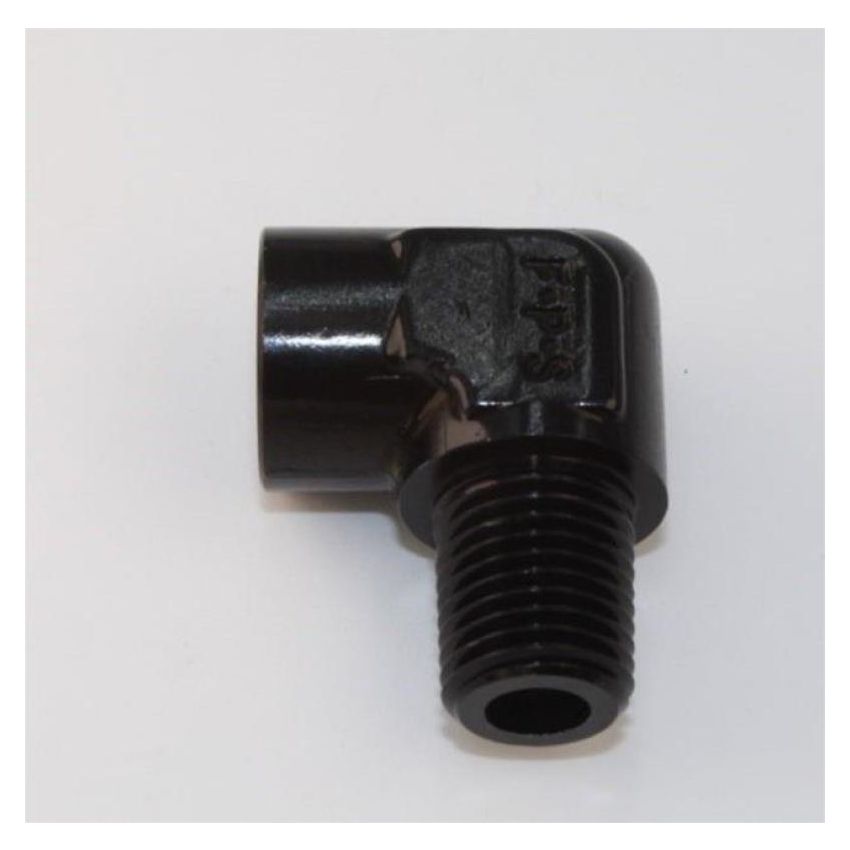 Fragola 491401-BL 1/8 Pipe 90 Degree Elbow Male/Female - Black