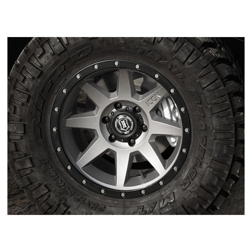 ICON Alloys Lug Nut Kit Black - 12x1.5 - 24 Lug Nuts w/ Key