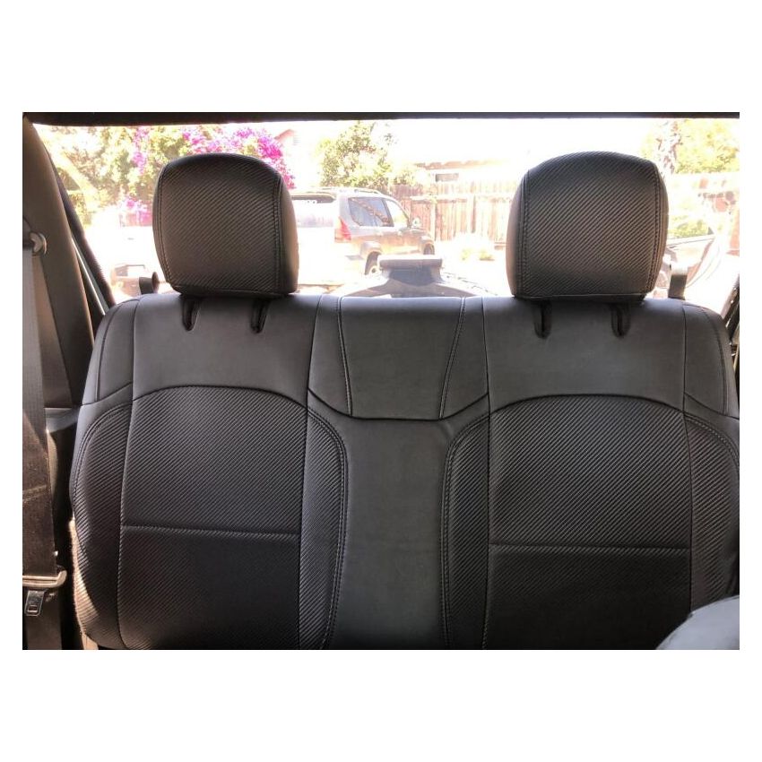 PRP Seats B041-06 PRP Jeep Wrangler JL Rear Bench Covers - 2 door - Black/Green