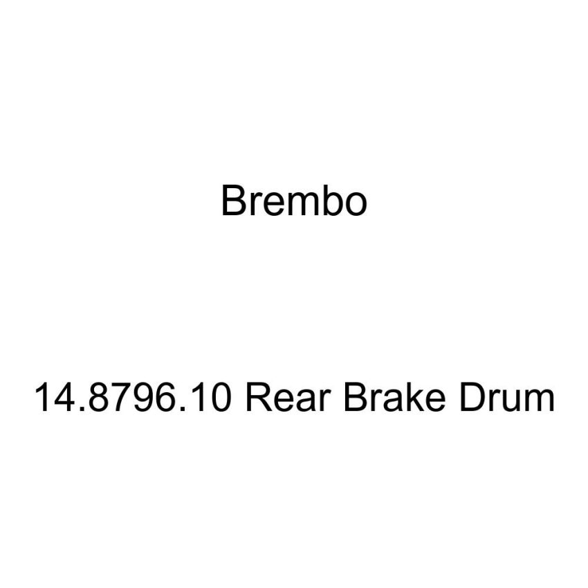 Brembo 14.8796.10 Premium OE Equivalent Brake Drum