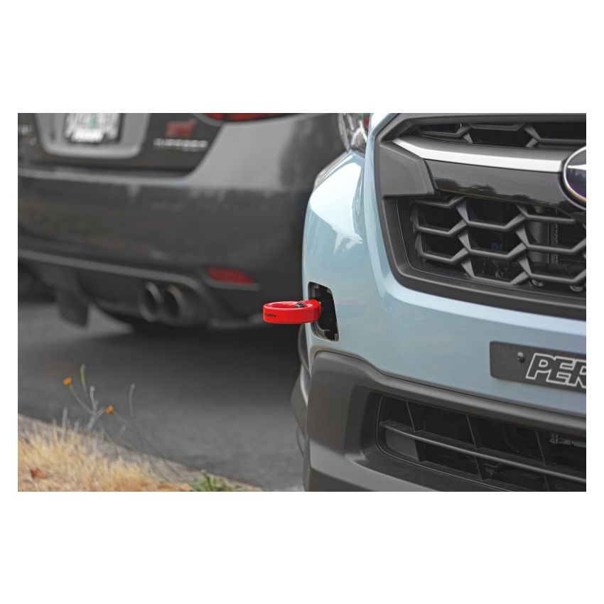 Perrin Tow Hook Kit - Front 13-18 Subaru Forester - Red