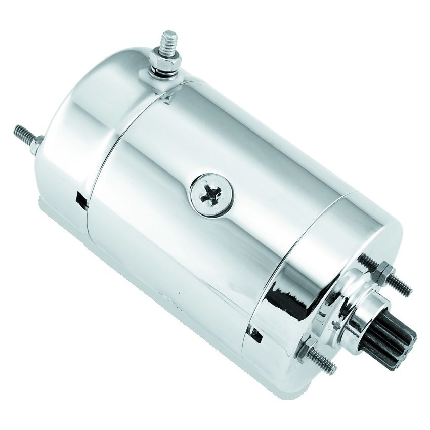TwinPower 215509 Twin Power 82-88 FLH FLT 74-86 FXE 74-E76 XLH Chrome Hitachi Starter Replaces H-D 31570-73