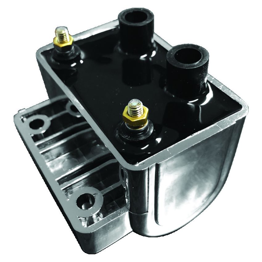 TwinPower 210535 Twin Power 65-79 Big Twin and XL Ignition Coil Chrome Replaces H-D 31609-65A 5 Ohm