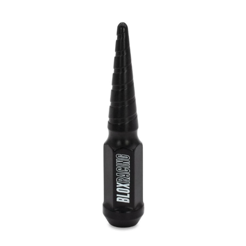 BLOX Racing Spike Forged Lug Nuts - Flat Black 12 x 1.25mm - Single