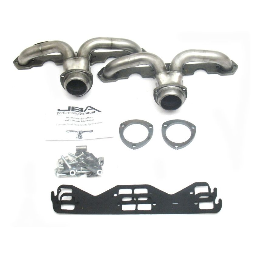 JBA 57-74 Chevrolet Corvette 265-400 SBC 1-5/8in Primary Raw 409 Tight Tuck Header