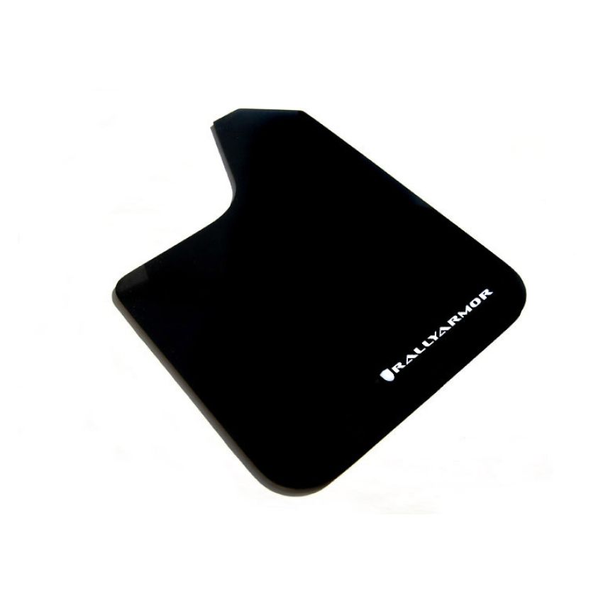 Rally Armor MF12-BAS-WH Black Mud Flap/White Logo