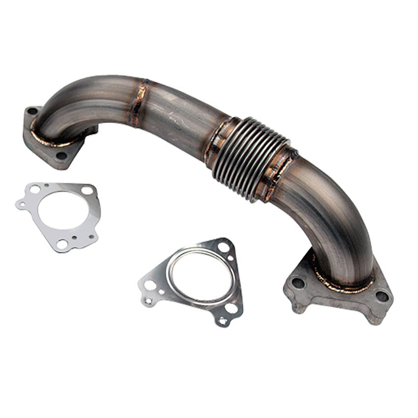 Wehrli 01-16 Chevrolet 6.6L Duramax 2in Stainless Passenger Side Up Pipe w/Gaskets (Twin Turbo)