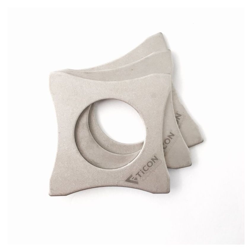 Ticon Industries Titanium Brace Bracket for O2 Sensor Bung - 1.5mm/.059in