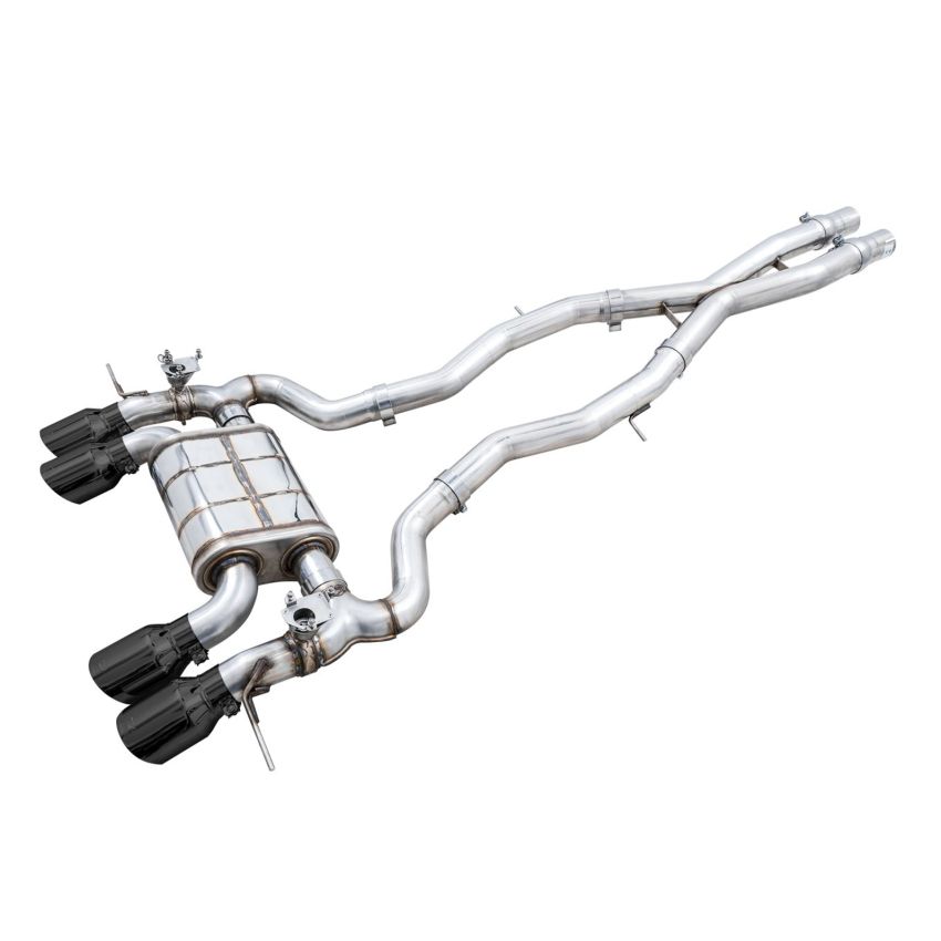 AWE Tuning 3025-42480 AWE SwitchPath Catback Exhaust for BMW G8X M3/M4 - Diamond Black Tips