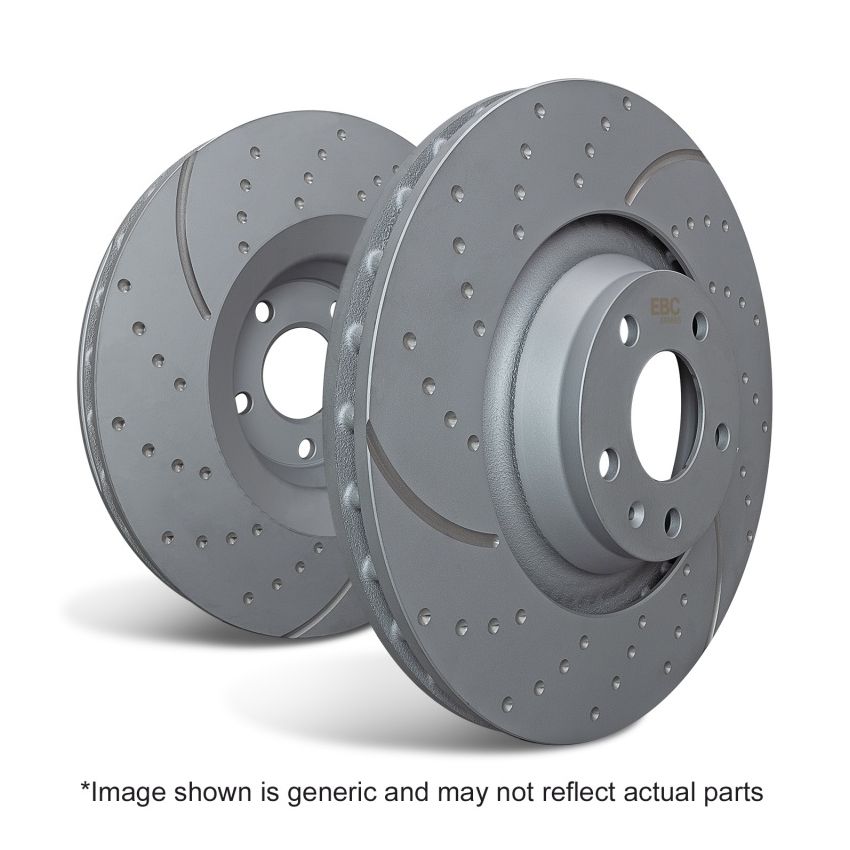 EBC GD7248 97-00 Ford Econoline E250 4.2 (Rear Wheel ABS) GD Sport Front Rotors