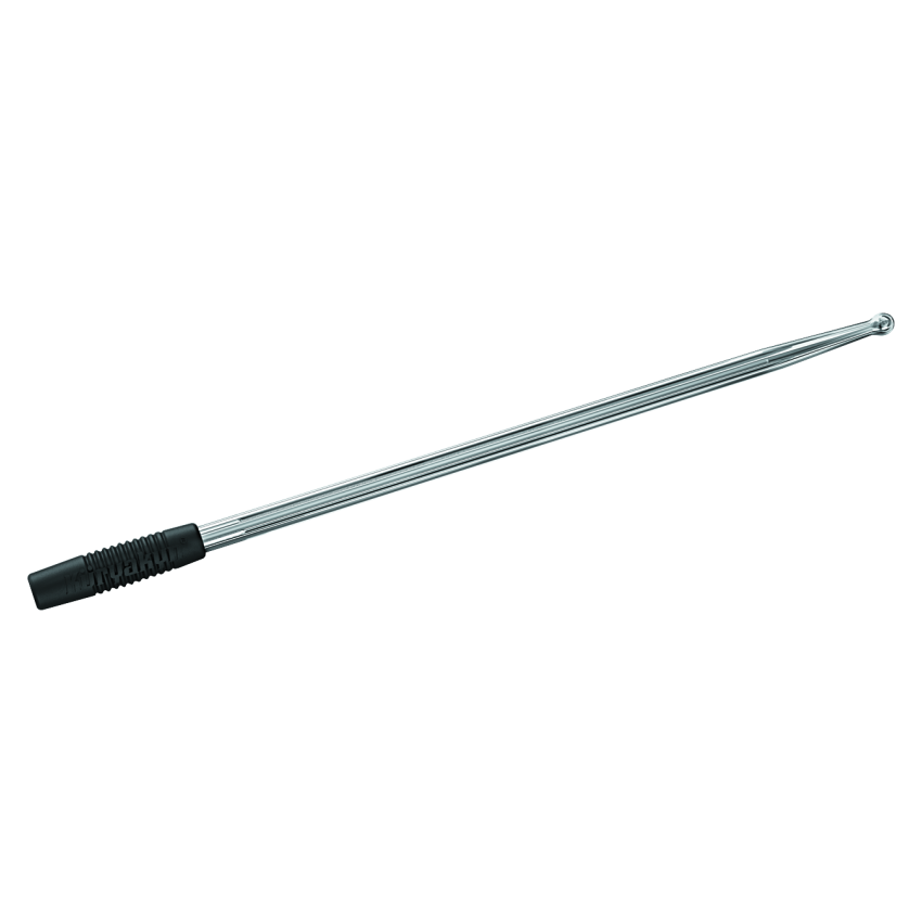 Kuryakyn 863 Billet Antenna Round/Grooved Chrome