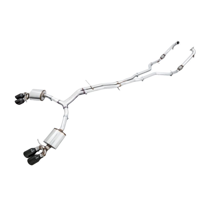 AWE Tuning 3020-43064 Audi B9 S5 Sportback Touring Edition Exhaust - Non-Resonated (Black 102mm Tips)