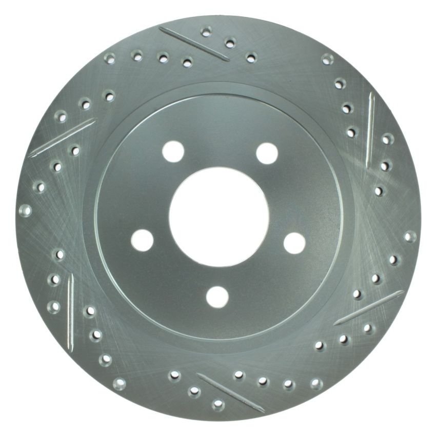 StopTech Select Sport 05-10 Ford Mustang GT Slotted and Drilled Rear Left Rotor