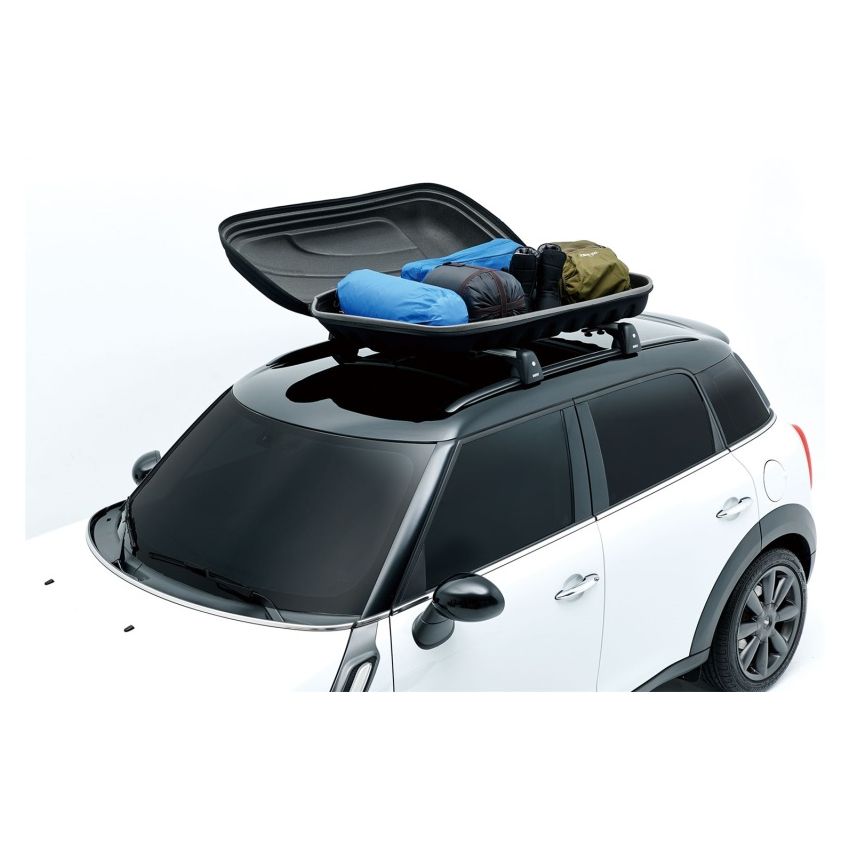 3D MAXpider 6064M-18 Shell Roof Box With Rack Size M 47INX29INX10In (120X75X26Cm) Brown