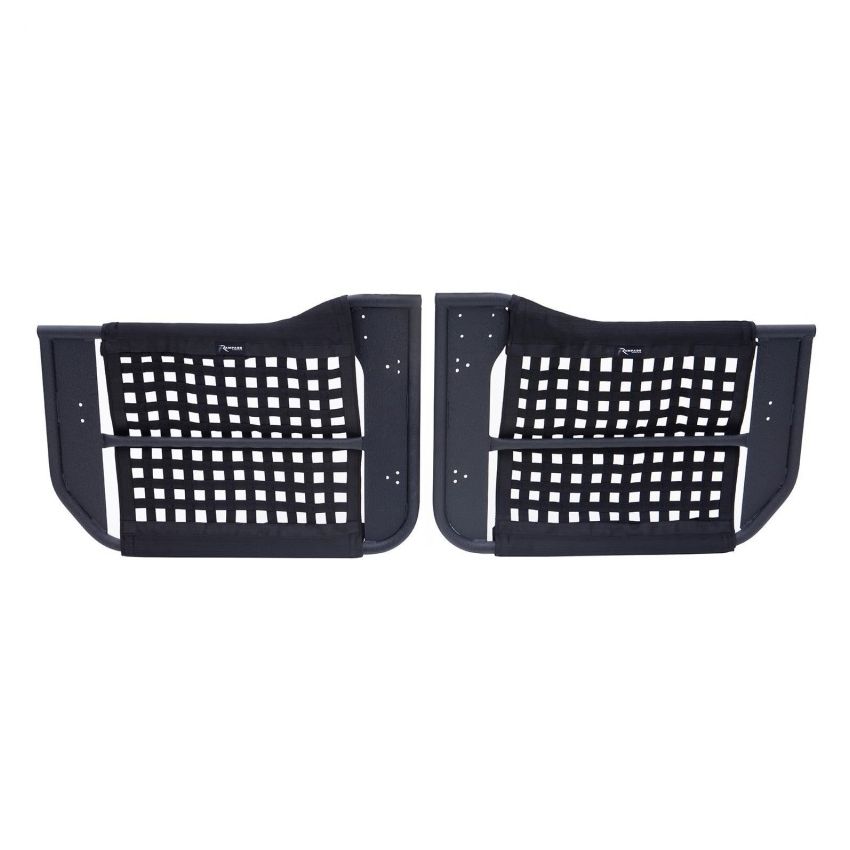 Rampage 2007-2018 Jeep Wrangler(JK) 2-Door Tube Doors With Netting - Black