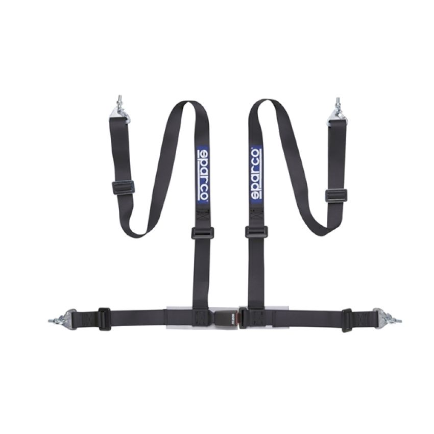 Sparco Belt 2 Inch Black 4Pt Snap-In
