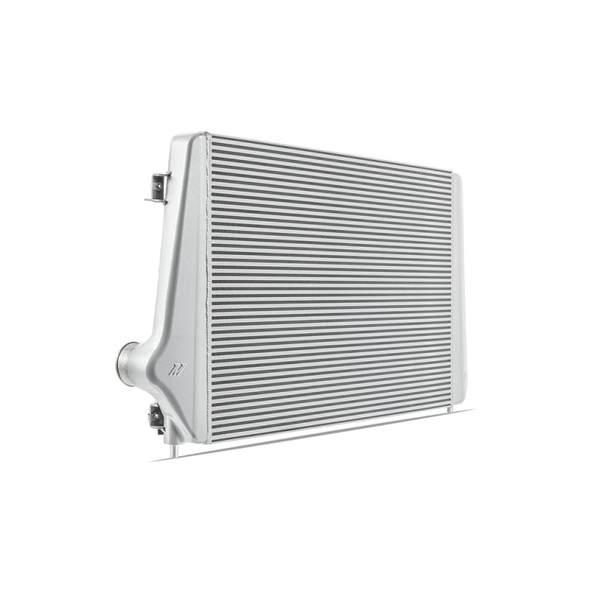 Mishimoto MMINT-DMAX-17KSLP 17-19 GM L5P Duramax Intercooler Kit - Silver w/ Polished Pipes