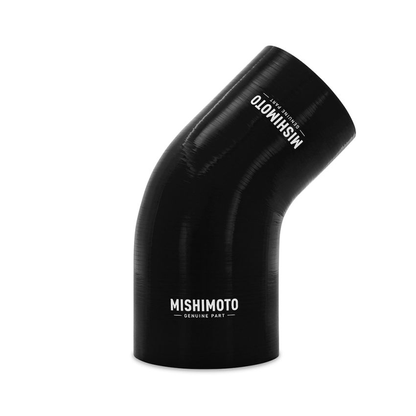 Mishimoto Silicone Reducer Coupler 45 Degree 3in to 3.75in - Black