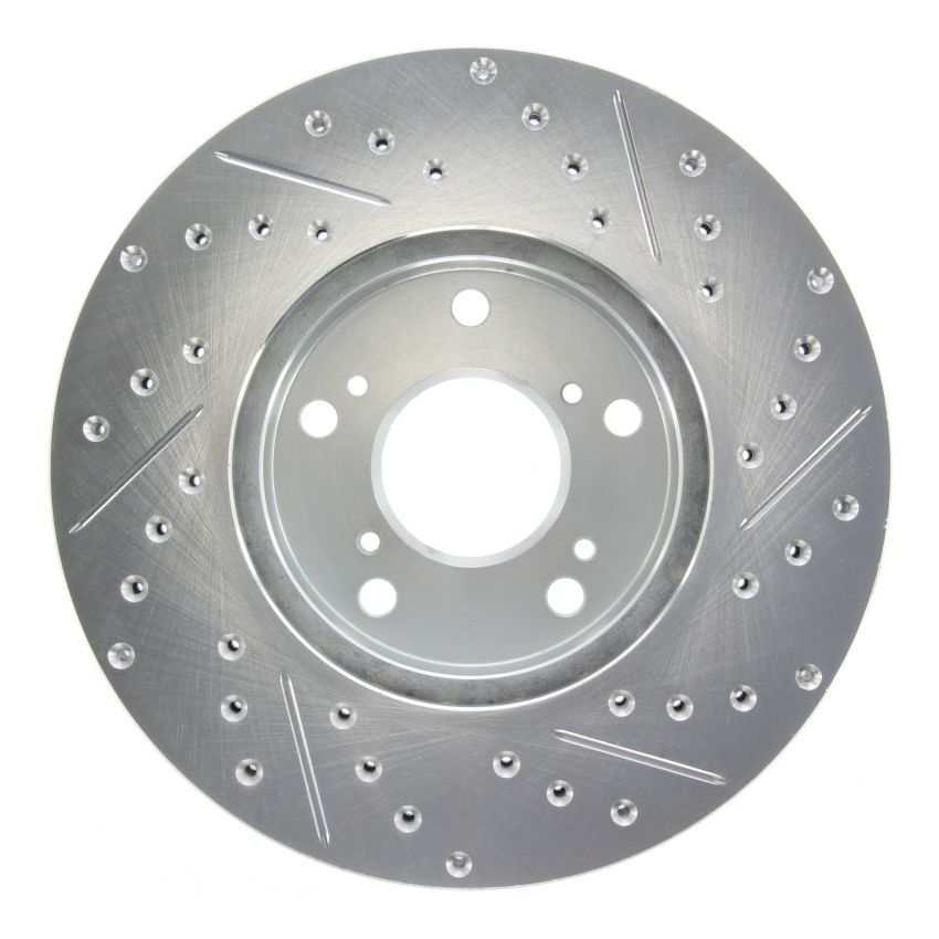 StopTech Select Sport 06-08 Honda Civic GX / 98-02 Accord V7 Slotted and Drilled Right Front Rotor
