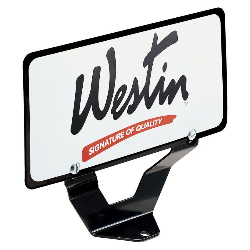Westin Bull Bar License Plate Relocator - Black