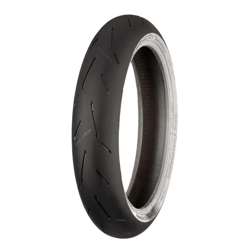 Continental Tire 02446500000 Continental ContiRaceAttack 2 Soft - 120/70 ZR17 M/C 58W TL Front