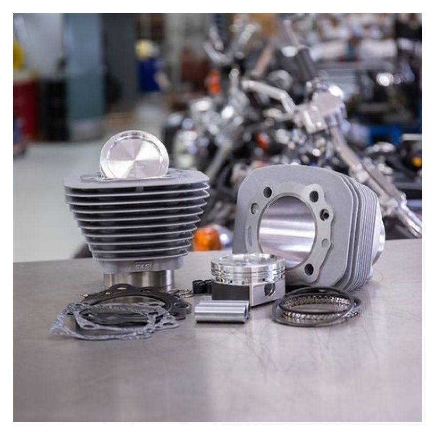 S&S Cycle 910-0688 86-19 Sportster Models 883 to 1200cc Conversion Kit - Silver