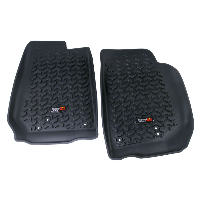 Floor Liners Front Black 14-18 Jeep Wrangler