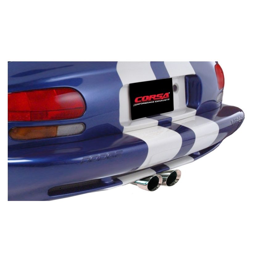 Corsa 96-02 Dodge Viper GTS 8.0L V10 Polished Sport Cat-Back Exhaust w/3in Inlet